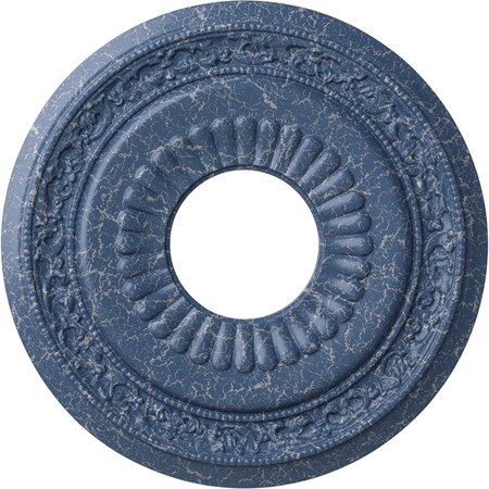 Ekena Millwork Lauren Ceiling Medallion (Canopies up to 6 1/4"), 20 5/8"OD x 6 1/4"ID x 1 3/8"P, Americana Crackle CM20LNAMC